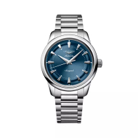 Longines [FORTUNE WATCH DEALS] Conquest 38 - L1.649.4.92.6 Heritage Blue Lacquered Steel Strap
