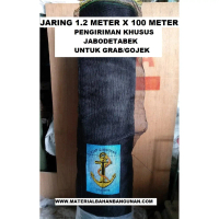 Waring Taman Kebun Hitam 1.2 x 100 Meter Kuning Tambak Udang Depok