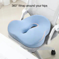 Ergonomic Pressure Relief Seat Cushion Breathable Wear Resistant Memory Foam Office Chair Cushion Seat Pad