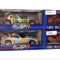 RC SPEED DRIFT Mobil Drift Skala 1:20 dengan Desain Warna-warni dan Detail Tinggi untuk Penggemar RC