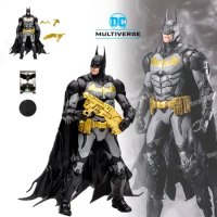 Original McFarlane Toys DC Multiverse Batman Figure Arkham Knight Prestige Suit Anime Action Figures Statue Figurine Figuras Toy