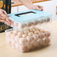 冰箱雞蛋盒食物保鮮盒廚房創意雞蛋格透明收納盒放雞蛋盒凍餃子盒