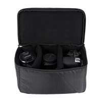 DSLR Camera Lens Bag Partition Padded Camera Bag Insert Case Divider Waterproof built-in Insert Photo Cameras Backpack Portable