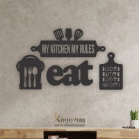 Hiasan Dinding Hiasan Dapur Kayu Plywood 5mm Pajangan warna Pink / Gold / Hitam