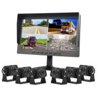 Truck Dashboard Dash Cam 10 Inch 6CH 720p Car DVR Security Camaraderie Dash Cam System Rear Camera for the Bus Van RV custom