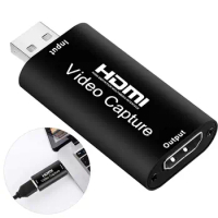 Video Card Capture HDMI Video Capture Card Device PC PS4 Game Live Streaming 4K 1080P HD VHS Board USB 2.0 Grabber Recorder Box
