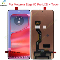 6.7'' P-OLED For Motorola Edge 50 Pro LCD XT2403 Display Touch Panel Screen Digitizer Assembly For moto edge 50 pro lcd
