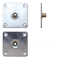 2.0mm Thick 7*7 Square Piece with M8 Nut Column Furniture Screw Accessories Unbreakable Connector Ec