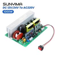 SUNYIMA 1PC Power Converter 12V/24V/48V To 220V 1000w Pure Sine Wave Invertor Car Circuit Board 145*91MM