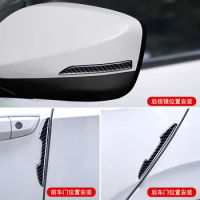Car door anti-collision strip For Mitsubishi ASX Pajero Outlander Rear-view mirror protective anti-collision sticker auto parts