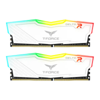 【TEAM 十銓】T-FORCE DELTA RGB 炫光 DDR5 6400 32GB 16Gx2 CL40 白色 桌上型超頻記憶體