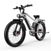 Free shipping DUOTTS F26 Electric Bike for Adults 48V 17.5AH Battery 750W*2 Dual Motors Men's Mountain Bike 26*4.0 Fat Tires