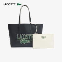 【LACOSTE】包款-Anna雙面網眼托特包(黑色)