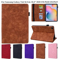 3D Flower Embossed for Samsung Tab S6 Lite Case 10.4 inch 10 4 SM-P610 SM-P615 Tablet Cover for Funda Galaxy Tab S6 Lite Case