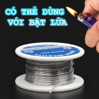 Thiếc Hàn Chì hàn Linh Kiện Điện Tử 63/37 0.8mm flux 2% - Mối hàn bóng đẹp, nhẹ lửa