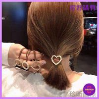 台灣發貨【珍好購物】韓國東大門同款珍珠造型髮圈 1入 造型隨機  髮繩 髮帶 髮圈