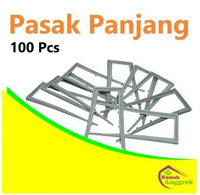 Pasak Mulsa Panjang Pendek 1 Kg dan 100 pcs penusuk warna random pengikat mulsaa bulan phalaenopsis 