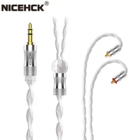 NiceHCK WhiteCrane Upgrade Cable 4 Core Silver Plated Furukawa Copper Litz Cable 3.5mm/2.5mm/4.4mm MMCX/0.78 2Pin for NX7MK4