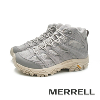 MERRELL(女)MOAB 3 MID WATERPROOF中筒防潑水登山健行鞋 女鞋-淺灰色