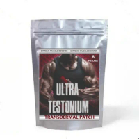 Ultra Testonium Muscle Building Booster Testo Testosterone KLXVUYEG Extreme 8 Transdermal Patches.Made in the USA. 8 Week Supply