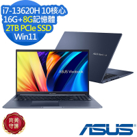 ASUS X1502VA 15.6吋效能筆電(i7-13620H/16G+8G/2TB SSD/Vivobook 15/午夜藍/特仕版)