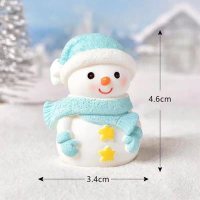 Christmas Miniature Winter Snowman Ornament Home Desktop Cashier Counter Decoration DIY Accessories