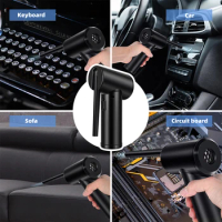 Electric Cordless Air Duster Laptop Keyboard Cleaner Blower Handheld Compressed Air Can Duster for Camera Computer