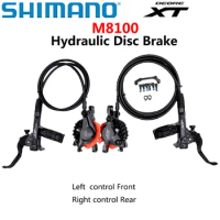 Shimano Deore XT M8100 Brake 2 Pistons Hydraulic Disc Brake for MTB Bike Left Front &amp; Right Rear Original Accessories