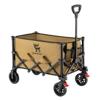 Qunature Troli Lipat Barang Outdoor Camp Folding Wagon Gatherable Picnic Camping Travel Stall Trolle