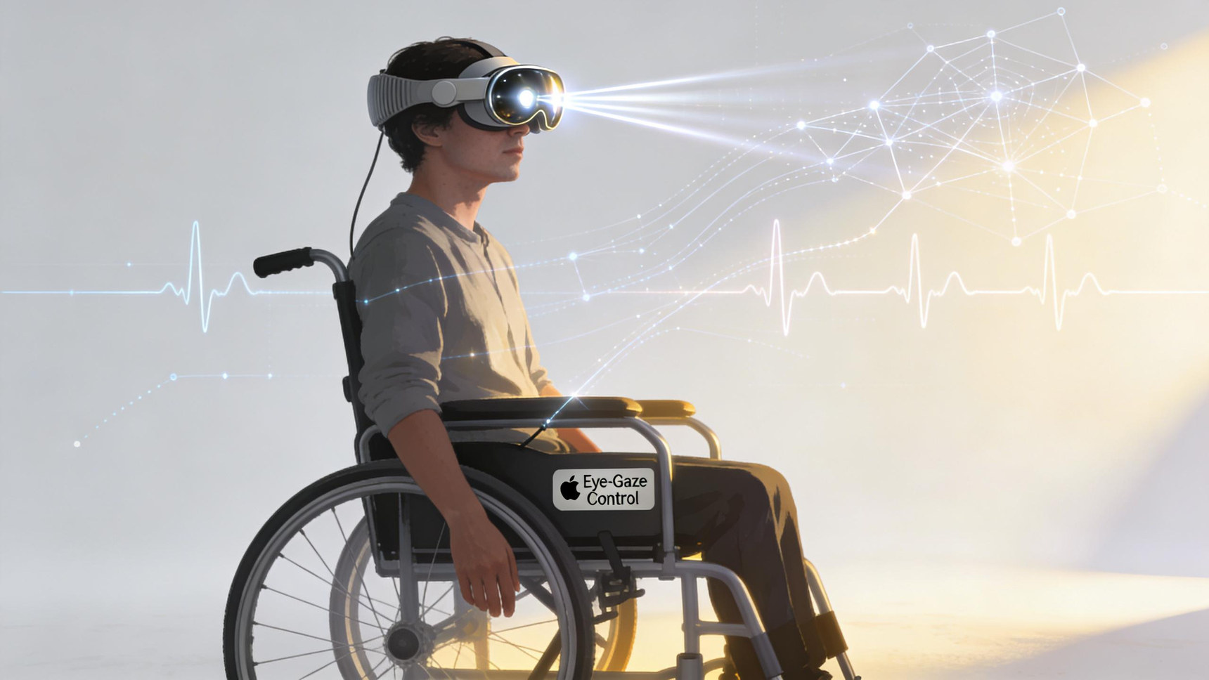 Apple の Apple Vision Pro、視線操作による電動車いすのコントロール 
