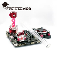 FREEZEMOD Water Cooler Kit Hard Tube DNA Reservoir Acrylic Pipe Set Professinal Water Cooling MOD RGB Fan CPU Block Bundle PKH1