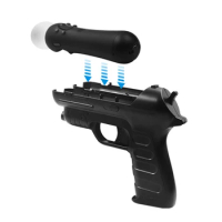 2pcs VR Shotting Gaming Joystick Controller for PS4 VR MOVE Gun-butt Type Joystick Controller Attachment VR Game Accessories