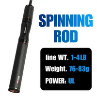 SKY - Black Arrow Joran Pancing Fishing rod 4,92 kaki 76g Berat Umpan 0,8-10g UL Serat Karbon FUJI O