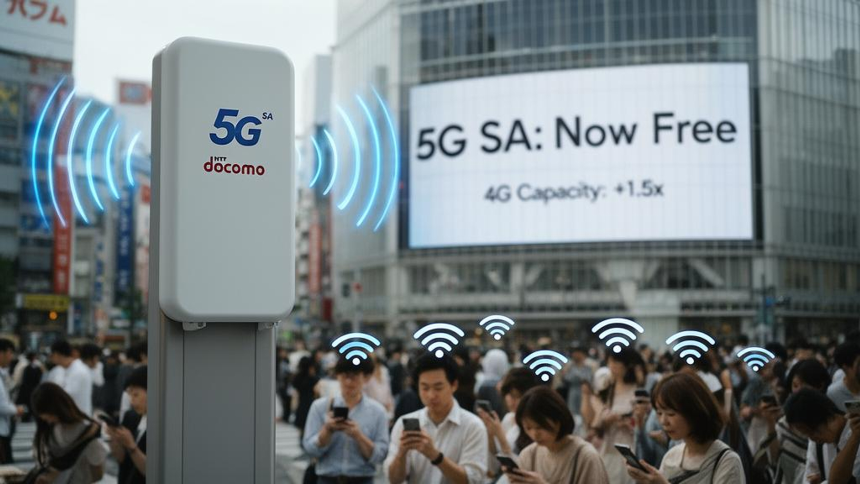 ドコモ、5G SA恒久無料化と4G容量1.5倍増強 パケ詰まり解消へ二正面