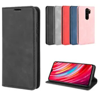 50pcs/lot Automatic Magnetic Wallet Flip Phone Case For Xiaomi Redmi Note 7 8 Pro Note8 TPU in inner Cover