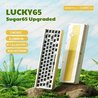 SUMREDA Sugar65 V2 Lucky65 Mini Custom Wireless Aluminum Mechanical Keyboard Kit RGB Bluetooth Wired Gaming Hotswap Keyboard