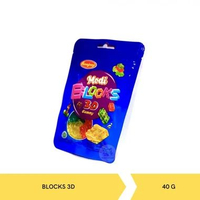 Jelly Candy Gummy Amos Permen Jeli 4D 3D Fruit Gummy Strawberry, Peach Burst, Blocks, Dinosaur, Robo