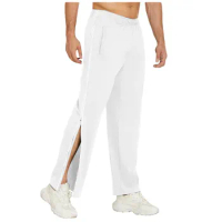 Mens Four Seasons Full Zipper Sweatpants Jogging Pants Tearing Pants Casual Pants Men'S Outdoor Sports Jogging Tactical Pants