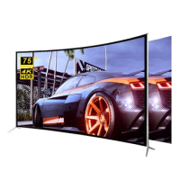 Best price Guangzhou factory 4K HD curved screen TV 75 inch Smart television big stock for sale
