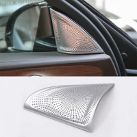 Aluminum Alloy Car Tweeters Speaker Cover Trim For Mercedes Benz E Class W213 E200l E300l 2016-2018 Auto Styling Accessories