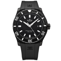 EDOX Professional Class offshor 機械腕錶-黑/42mm