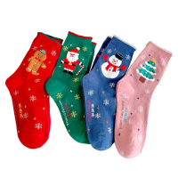 【小麥購物】聖誕節襪子(聖誕禮物 交換禮物 聖誕襪 長襪 襪子 中筒襪 秋冬 學生襪 女襪 聖誕節 聖誕裝飾)