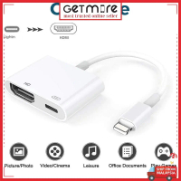 Suitable for iPhon to HDMI Adapter LT Digital AV Adapter with iPhon Charging Port, for HD TV Monitor