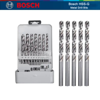 Bosch HSS-G Metal Drill Bits Twist Drill Bit Kit High Speed Steel HSS-G Kit Match With Bosch GSR/GBM/GSB Series Power Tools