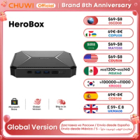 CHUWI HeroBox Intel Celeron N100 Mini PC Up To 2.7GHz Mini PCs 8GB RAM 256GB SSD Windows 11 Mini Desktop Computer