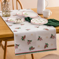 【SOLO 歐洲家居】LCW Home 45x120CM 聖誕裝飾桌旗 桌布 桌墊 餐墊