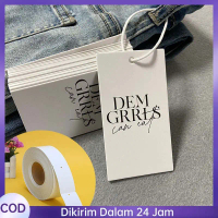 1000pcs Label Baju Kertas Label Karton Hang Tag Label Tag Baju 35*50mm Hangtag Label Baju Merek Baj
