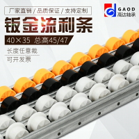 鋁合金流利條 加強鈑金流利條 防靜電40*33鍍鋅框架貨架滑輪導軌