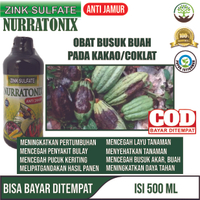 Obat Anti Penyakit Jamur Pada Buah Kakao Nurratonix ZnSO4-H2O 500ml - Sayur