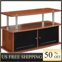 Convenience Concepts Designs2Go TV Stand with Two Cabinets in Cherry Woodgrain Finish, Maximum Screen Size 40-in TV Stands